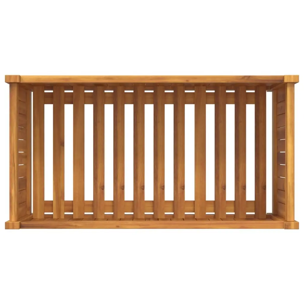 Wooden Garden Planter Box Solid Acacia Wood 80x42x40 cm Outdoor Flower Pot