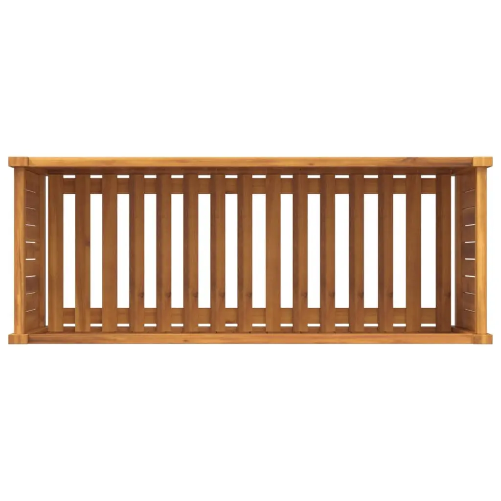 Wooden Garden Planter Box Raised Bed Outdoor 99.5 x 38 x 50 cm for Flowers Plants Decor