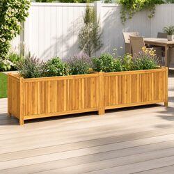 Your New Favorite Garden Planter Box in Acacia Wood