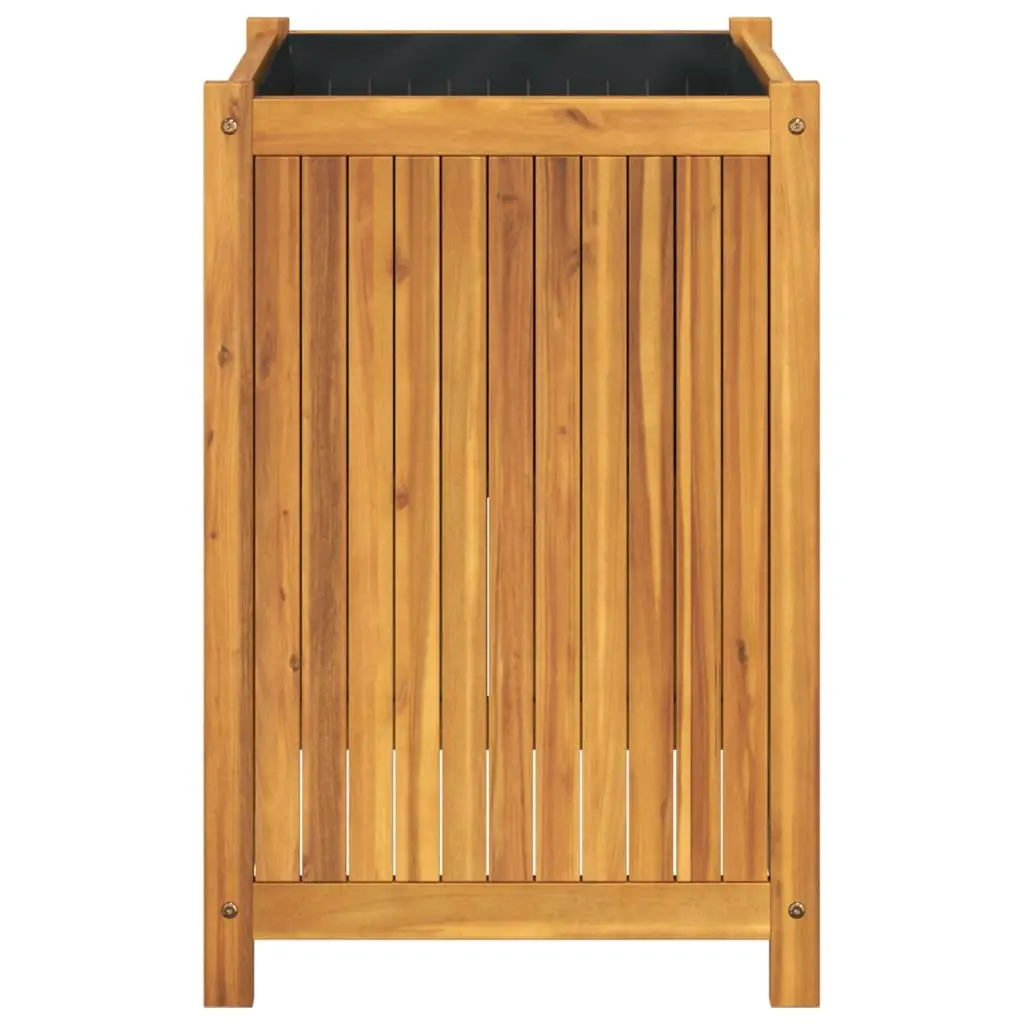 Acacia Wood Garden Planter Box 50x50x75 cm