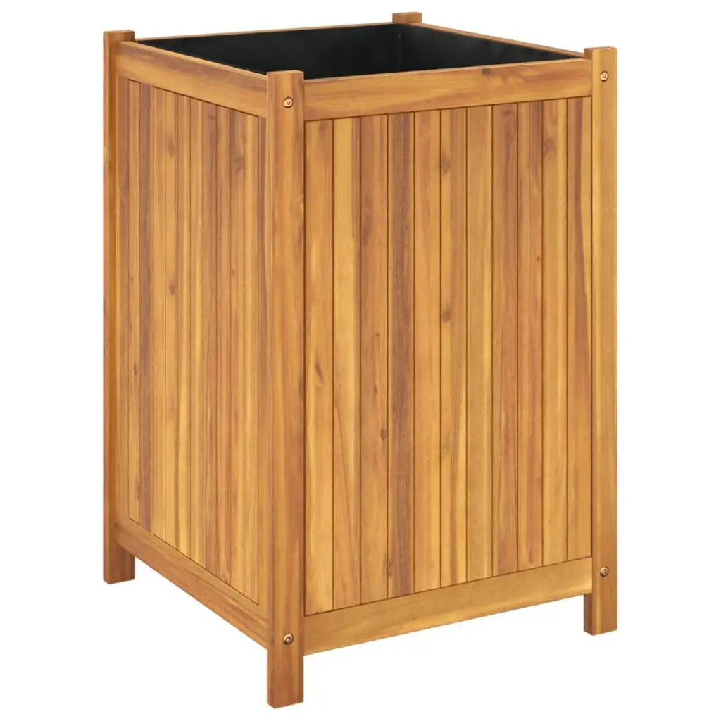 Acacia Wood Garden Planter Box 50x50x75 cm