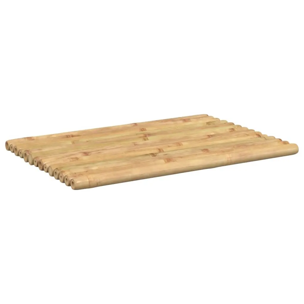 Bamboo Bath Mats Non-slip Brown Set of 2 50x35 cm for Bathroom Shower and Spa
