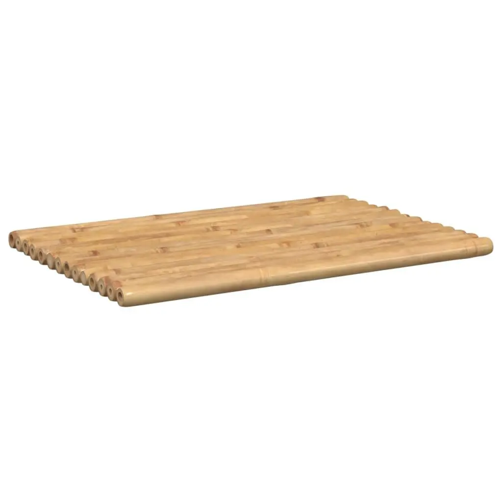 Bamboo Bath Mats 2 pcs 70x50 cm Brown Bathroom Shower Floor Mats Set