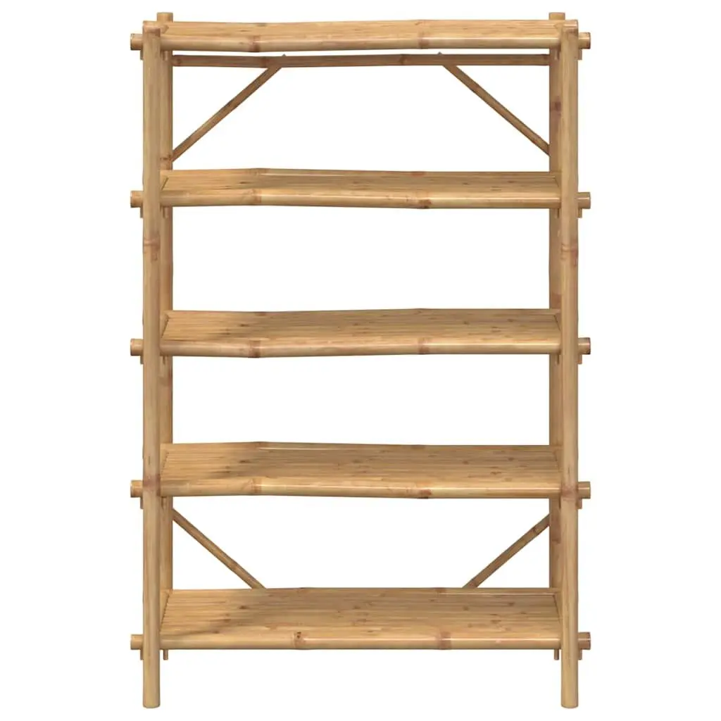 5-Layer Bamboo Storage Shelf 100x40x150 cm