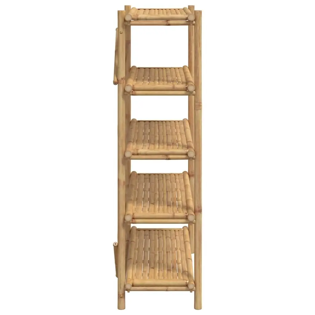 5-Layer Bamboo Storage Shelf 100x40x150 cm