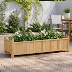 Friendly Bamboo Planter Box 100x30x25cm for Your Garden