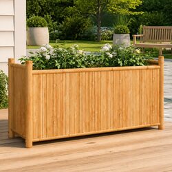 Your Bamboo Planter Box 100x30x50cm for Outdoor Living