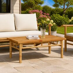 Bamboo Coffee Table 90x50x35cm: A Friendly Addition
