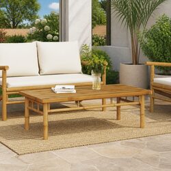Your Stylish Bamboo Coffee Table 110x55x35 cm, Brown