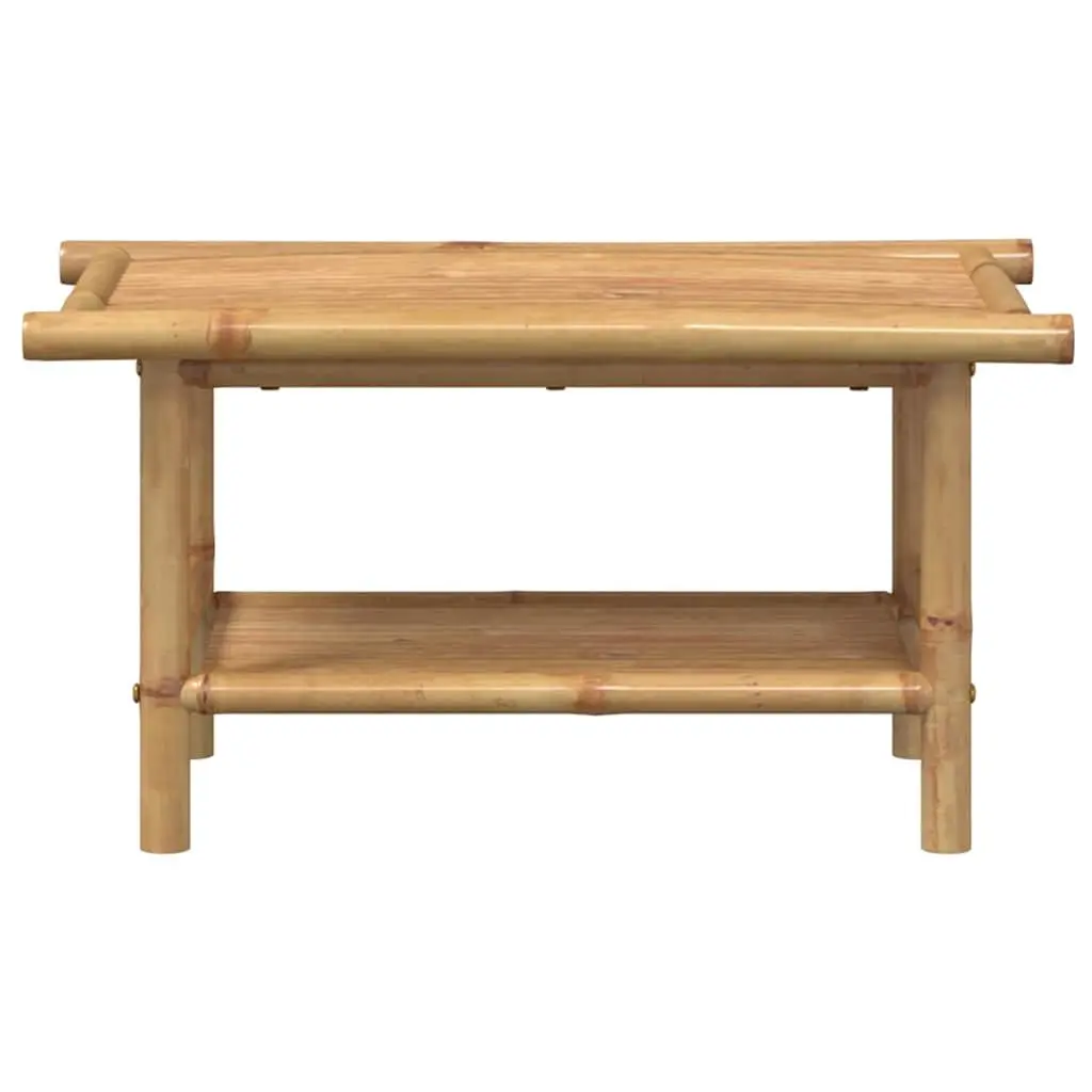 Coffee Table 70x40x35 cm Brown Bamboo Accent Side Table Storage Living Room