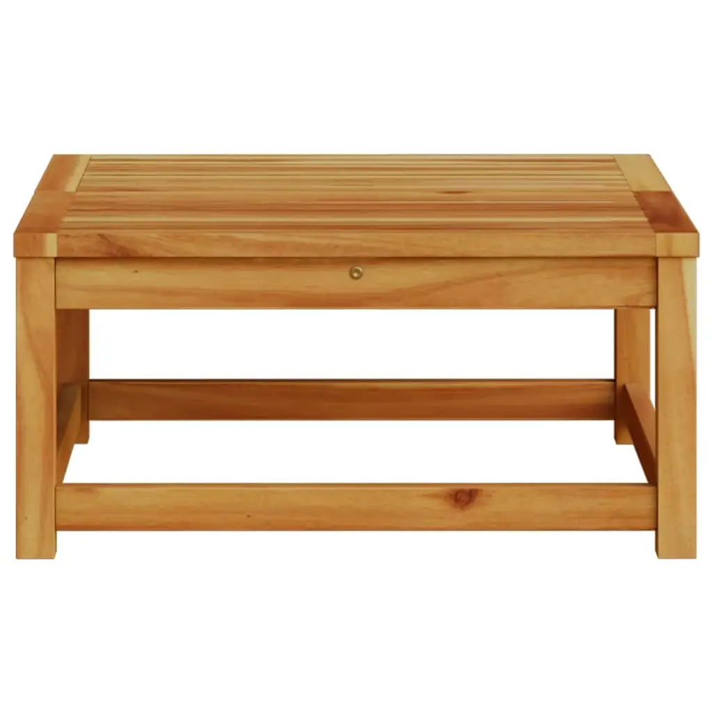 Outdoor Garden Table Solid Acacia Wood Brown 63x63x30cm