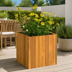 Friendly Garden Planter Box 35x35x35 cm Made from Solid Wood