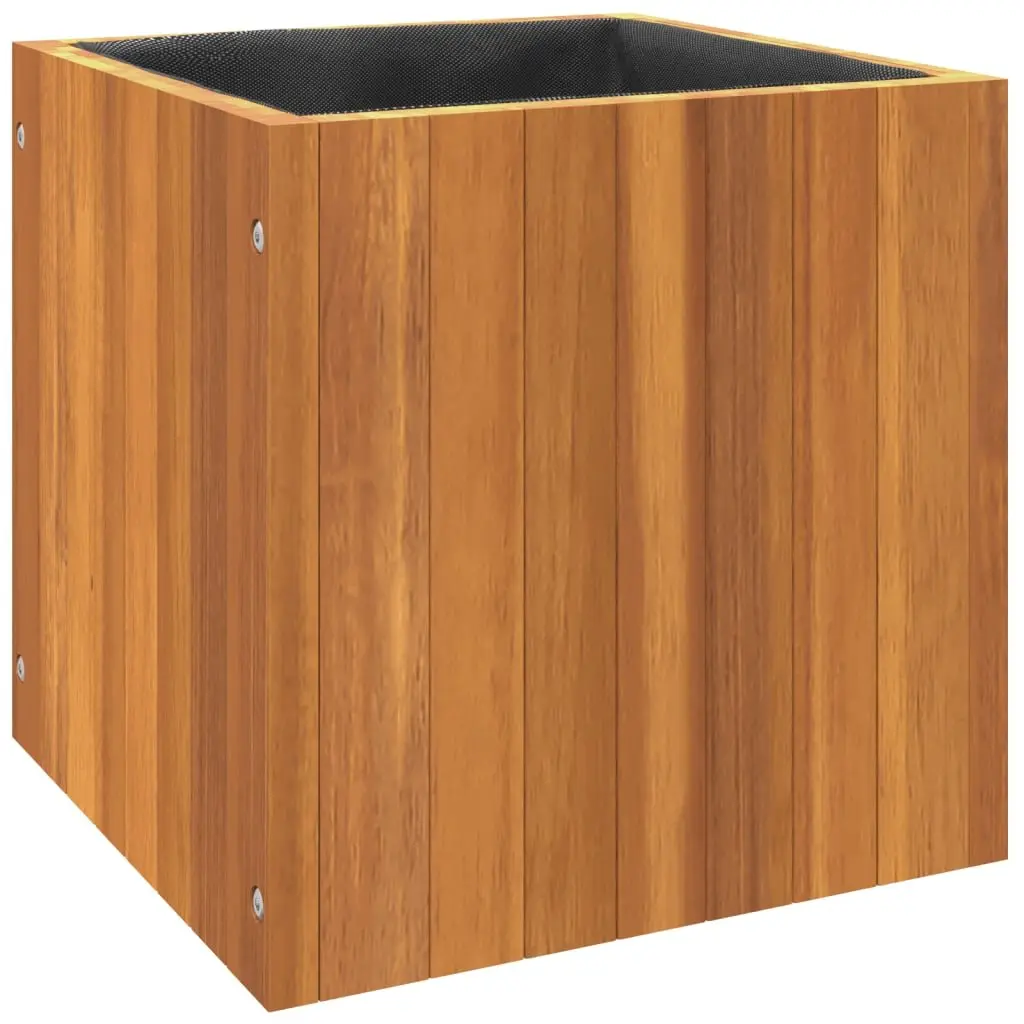Garden Planter Box Solid Wood 35x35x35 cm Indoor Outdoor Decor