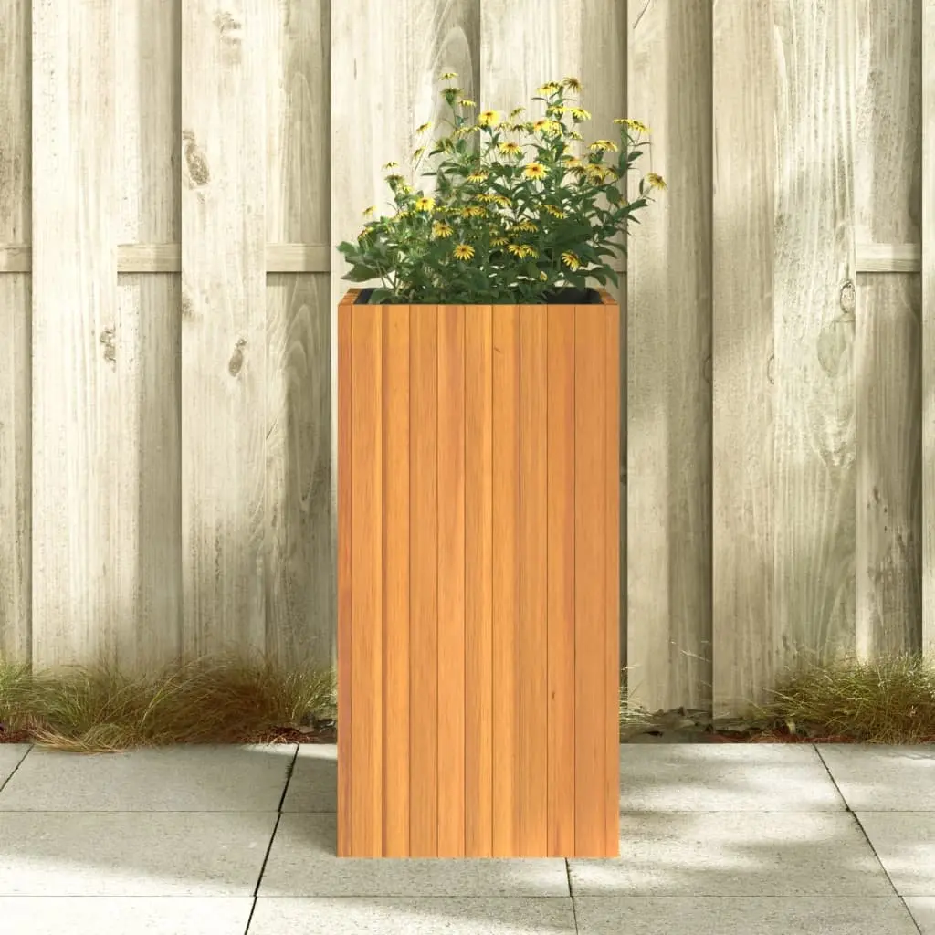 Garden Planter Box Solid Acacia Wood 45x45x90cm Indoor Outdoor Flower Plant Pot