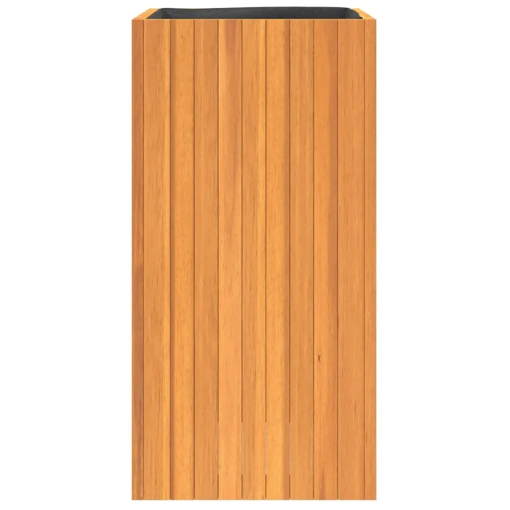 Garden Planter Box Solid Acacia Wood 45x45x90cm Indoor Outdoor Flower Plant Pot