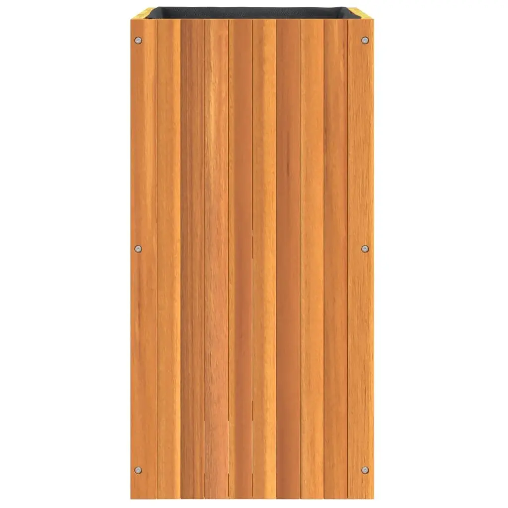 Garden Planter Box Solid Acacia Wood 45x45x90cm Indoor Outdoor Flower Plant Pot