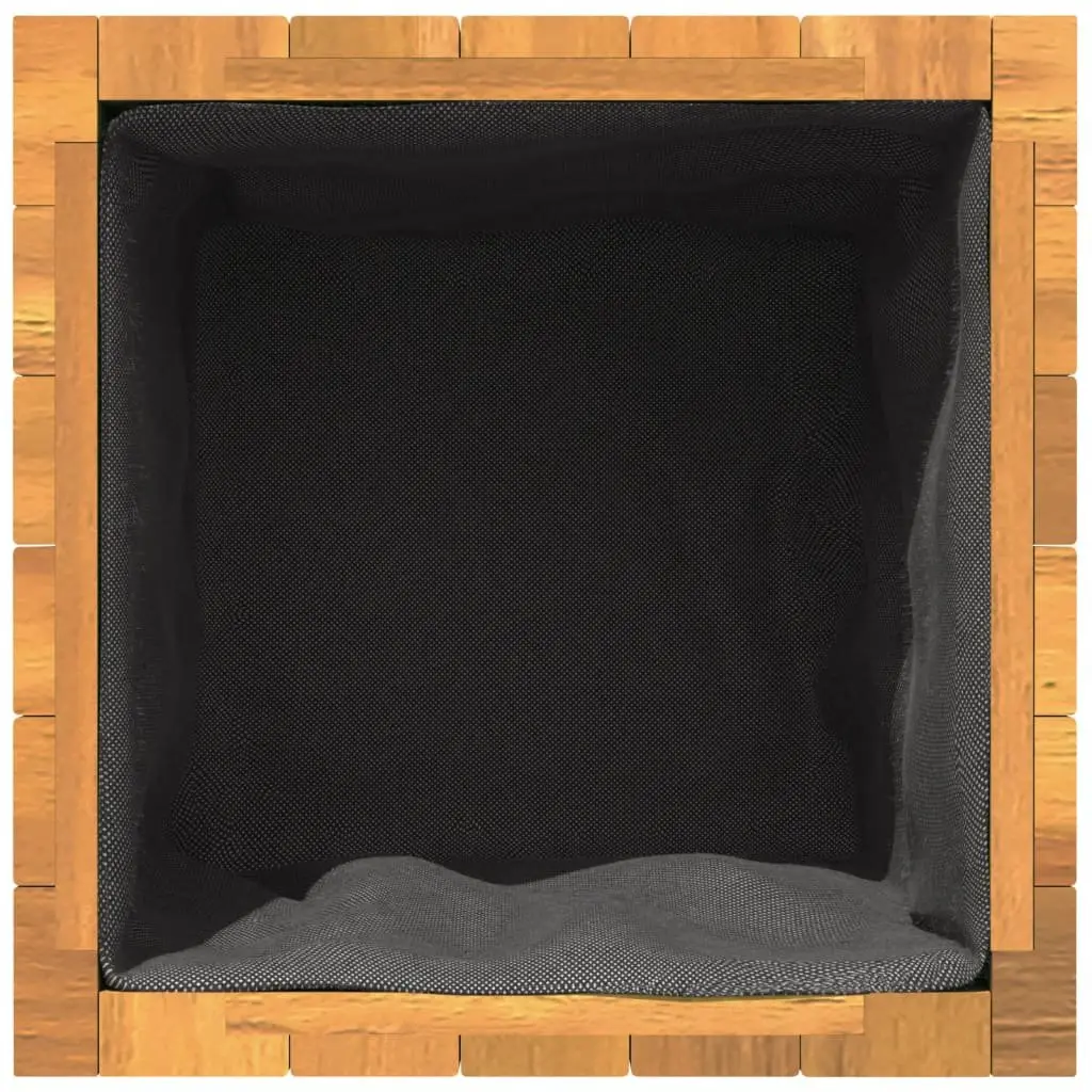 Garden Planter Box Solid Acacia Wood 45x45x90cm Indoor Outdoor Flower Plant Pot