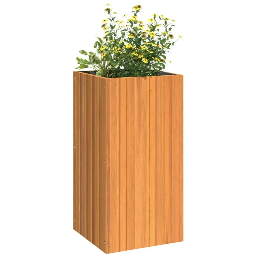 Garden Planter Box Solid Acacia Wood 45x45x90cm Indoor Outdoor Flower Plant Pot