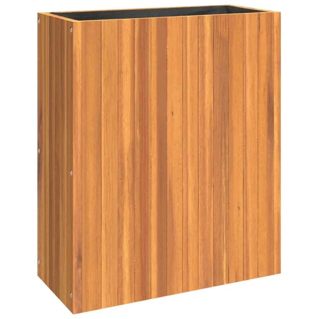 Garden Planter Box Solid Acacia Wood Brown 59 x 27.5 x 70 cm
