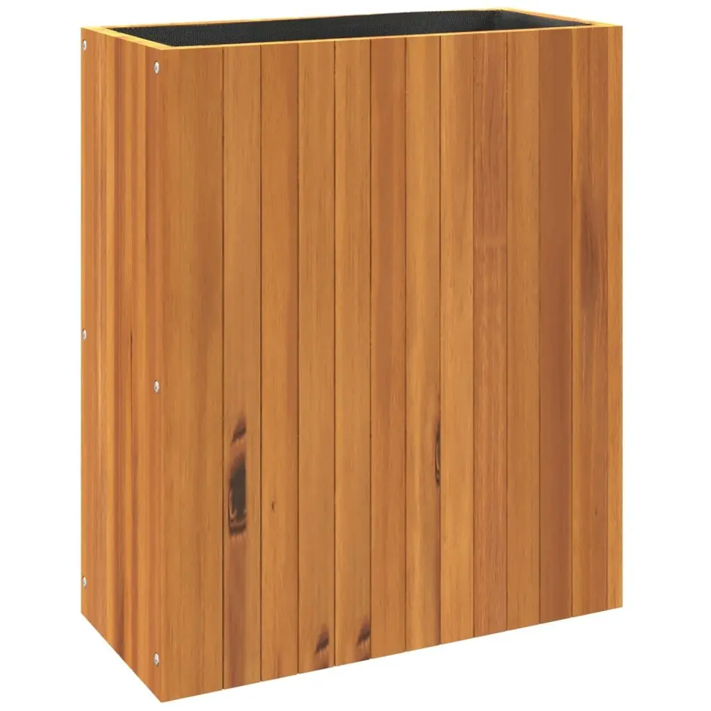 Garden Planter Box Solid Acacia Wood Brown 59 x 27.5 x 70 cm