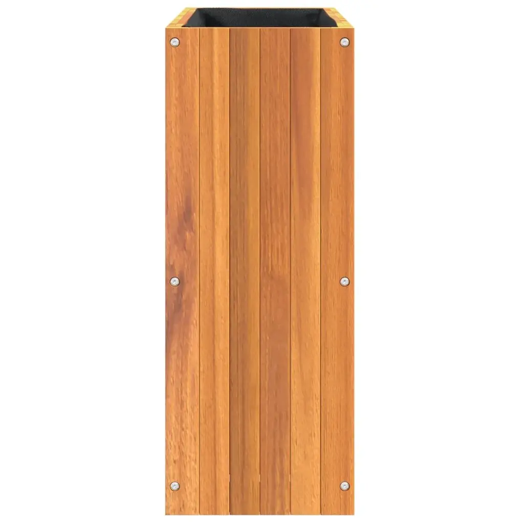 Garden Planter Box Solid Acacia Wood Brown 59 x 27.5 x 70 cm