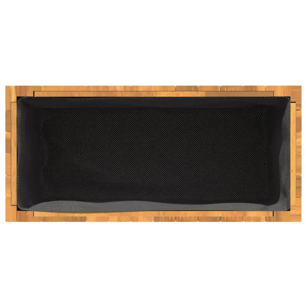 Garden Planter Box Solid Acacia Wood Brown 59 x 27.5 x 70 cm
