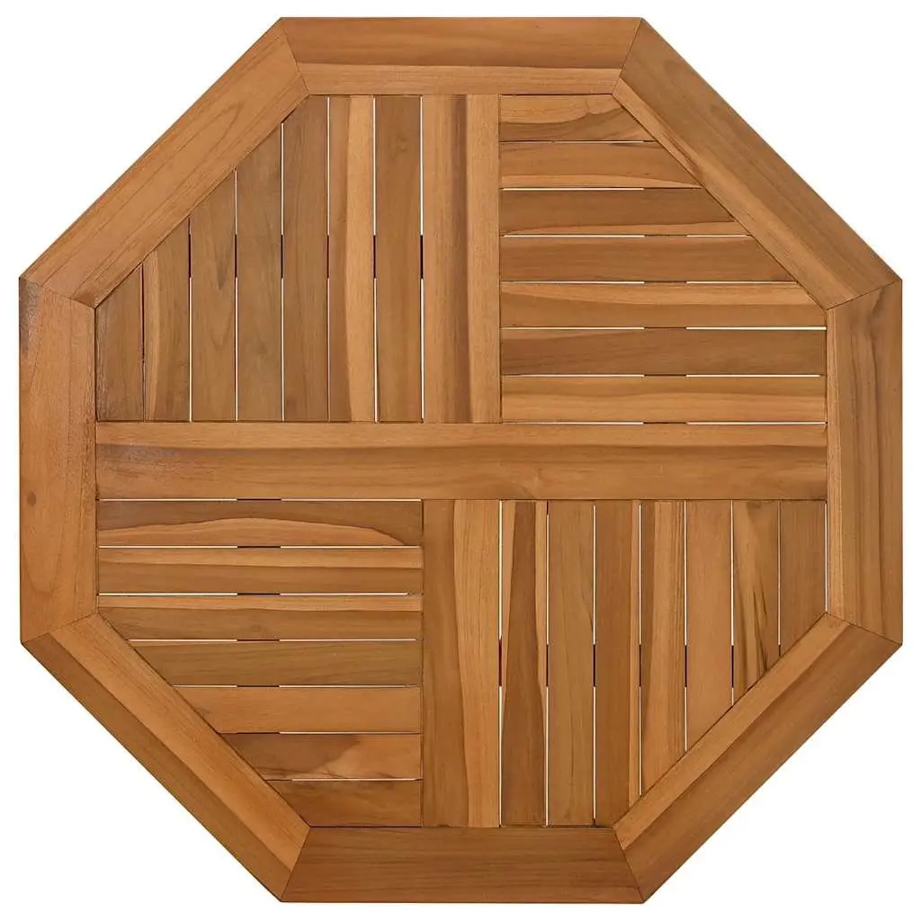 Octagonal Wooden Table Top 60x60cm Solid Teak Garden Dining Replacement Parasol
