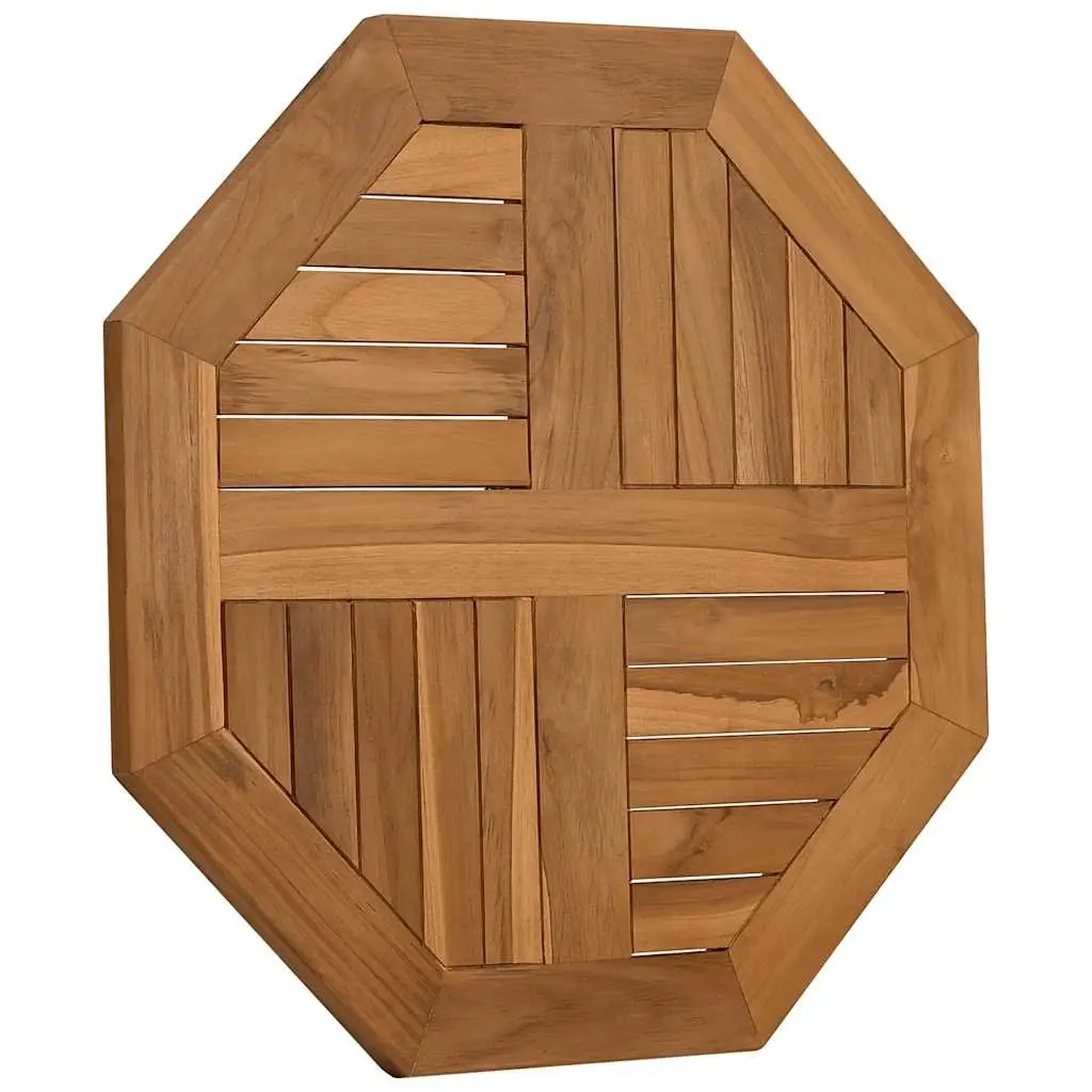 Octagonal Wooden Table Top 60x60cm Solid Teak Garden Dining Replacement Parasol