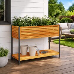 Your Friendly Garden Planter with Shelf Awaits You