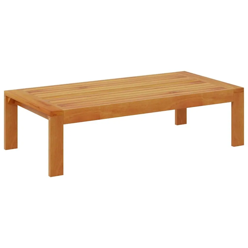 Outdoor Garden Table 100x50x27 cm Brown Solid Wood Acacia Patio Furniture