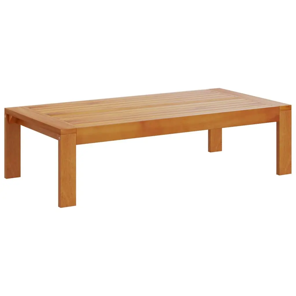 Outdoor Garden Table 100x50x27 cm Brown Solid Wood Acacia Patio Furniture