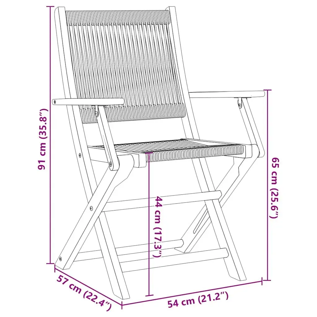 Folding Garden Chairs Grey 2 Piece Solid Acacia Wood Outdoor Seating