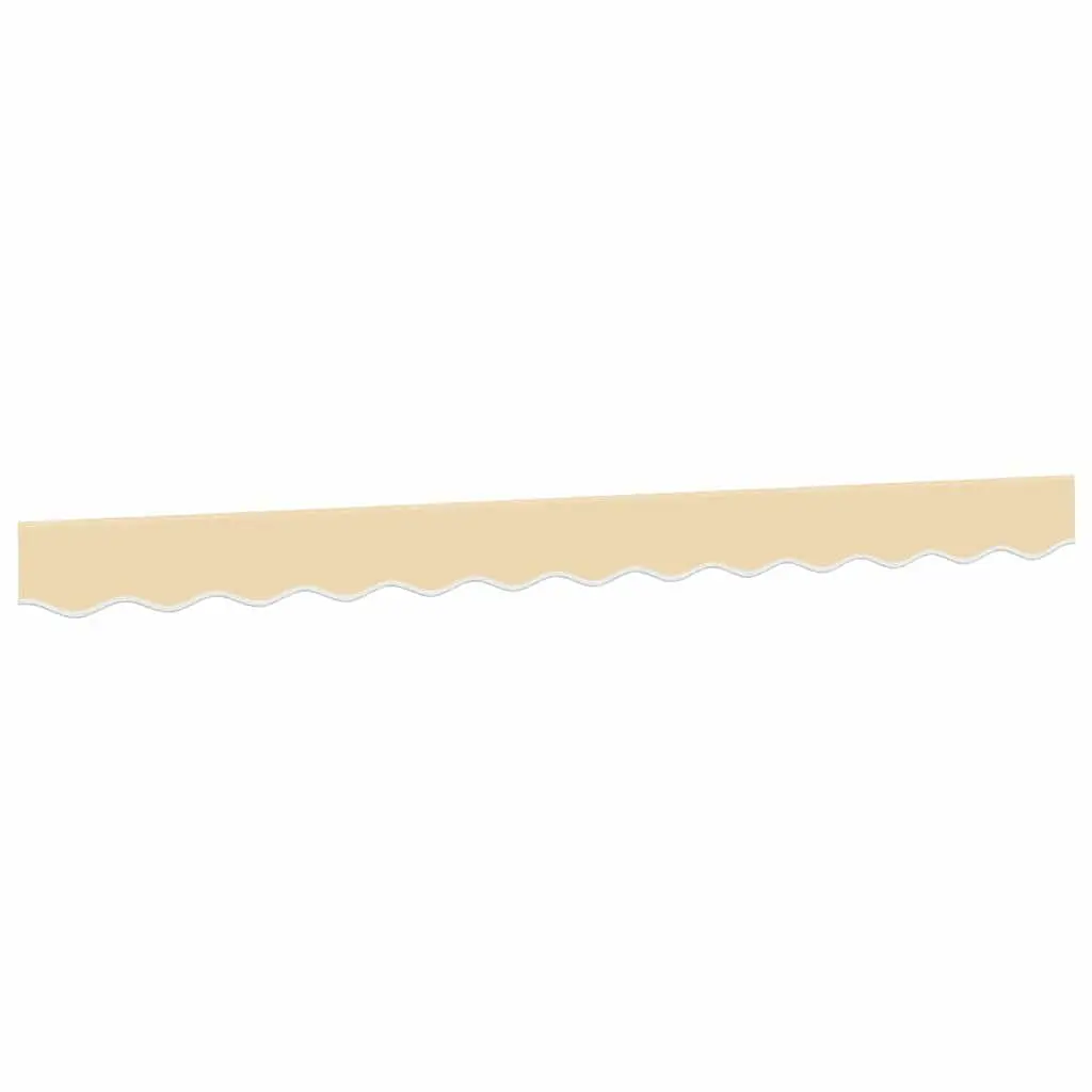 Replacement Awning Valance Fabric Cream Stripe 3m Water UV Resistant Garden