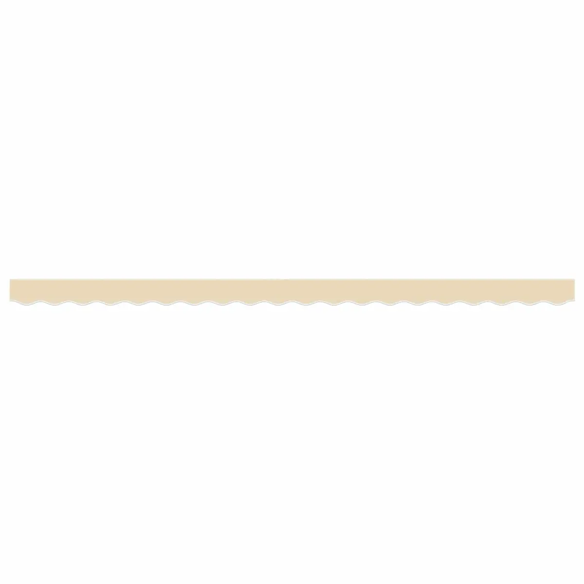 Replacement Awning Valance Fabric Water UV Resistant Cream Stripe 4.5m
