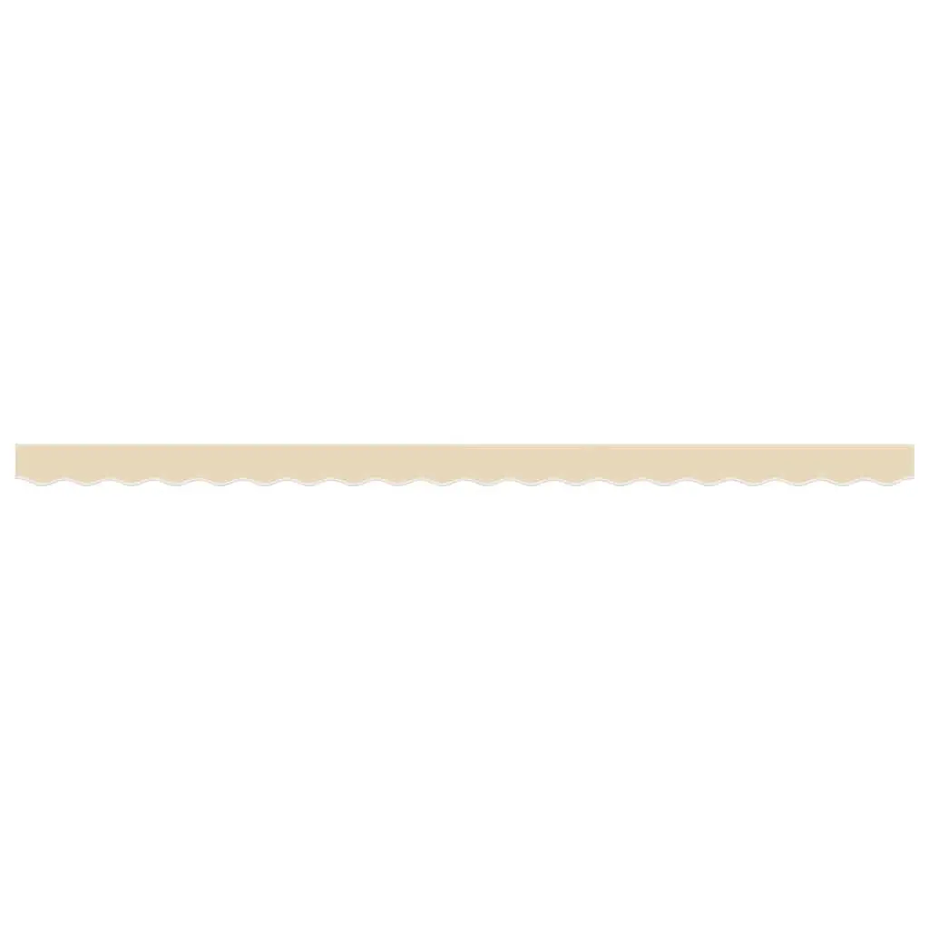 Replacement Awning Valance Fabric Water UV Resistant Cream Stripe 4.5m