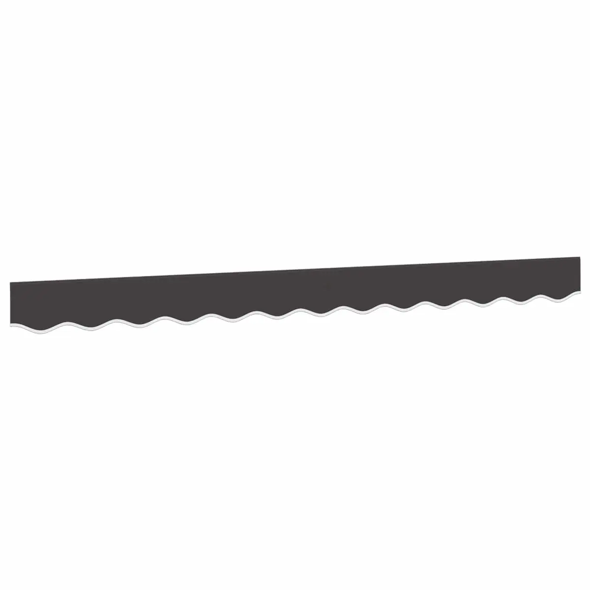 Replacement Awning Valance Fabric Water and UV Resistant Anthracite Stripe 3m