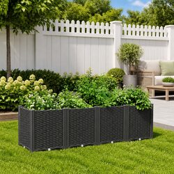 Your Perfect Garden Companion: Modular Flower Planter in Black