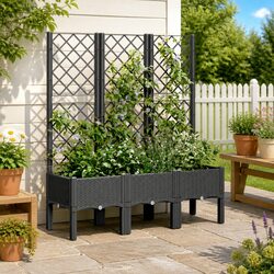 Your New Favorite Garden Planter with Trellis Support