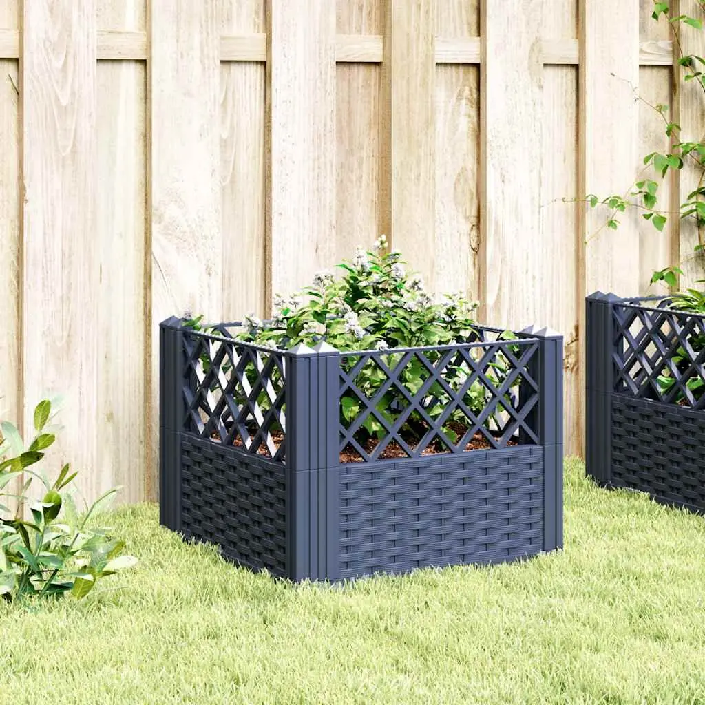 Grey Modular Garden Planter Box
