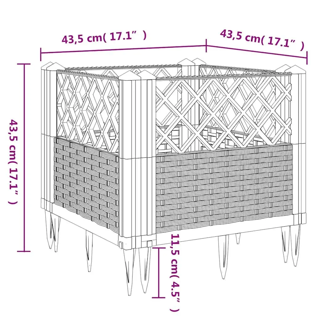 Grey Modular Garden Planter Box
