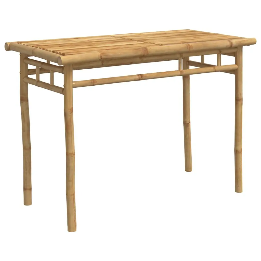 Outdoor Dining Table 110x55x75cm Garden Furniture Brown Patio Bamboo Desk