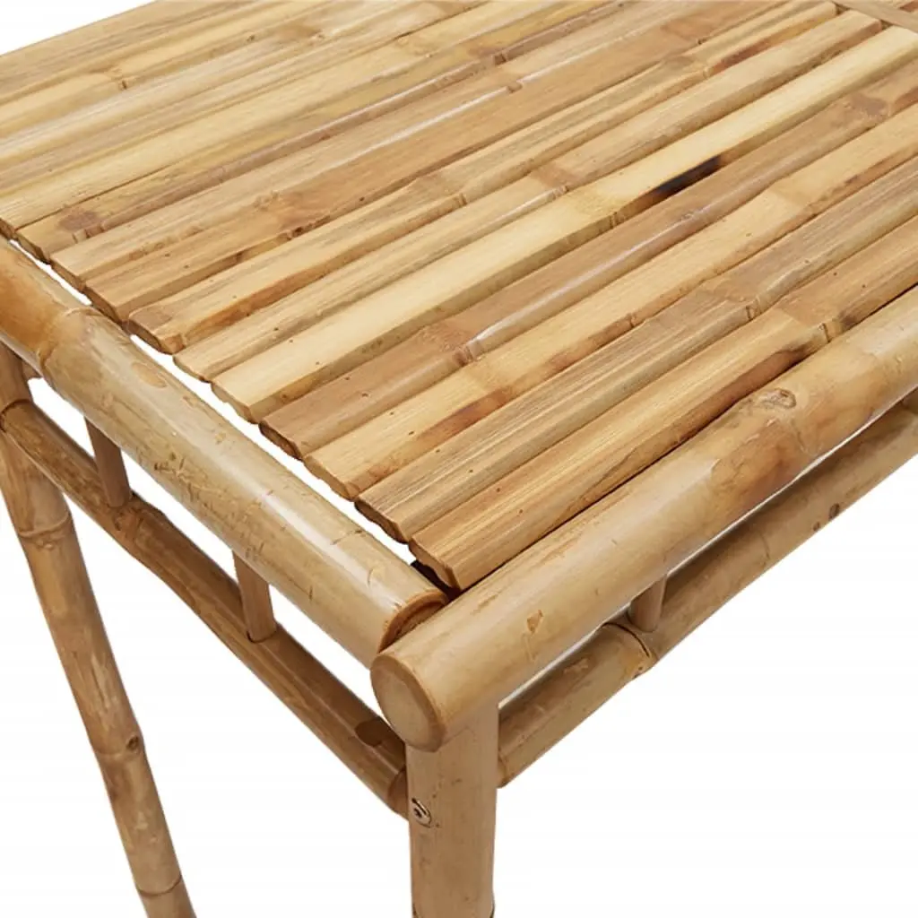 Outdoor Dining Table 110x55x75cm Garden Furniture Brown Patio Bamboo Desk