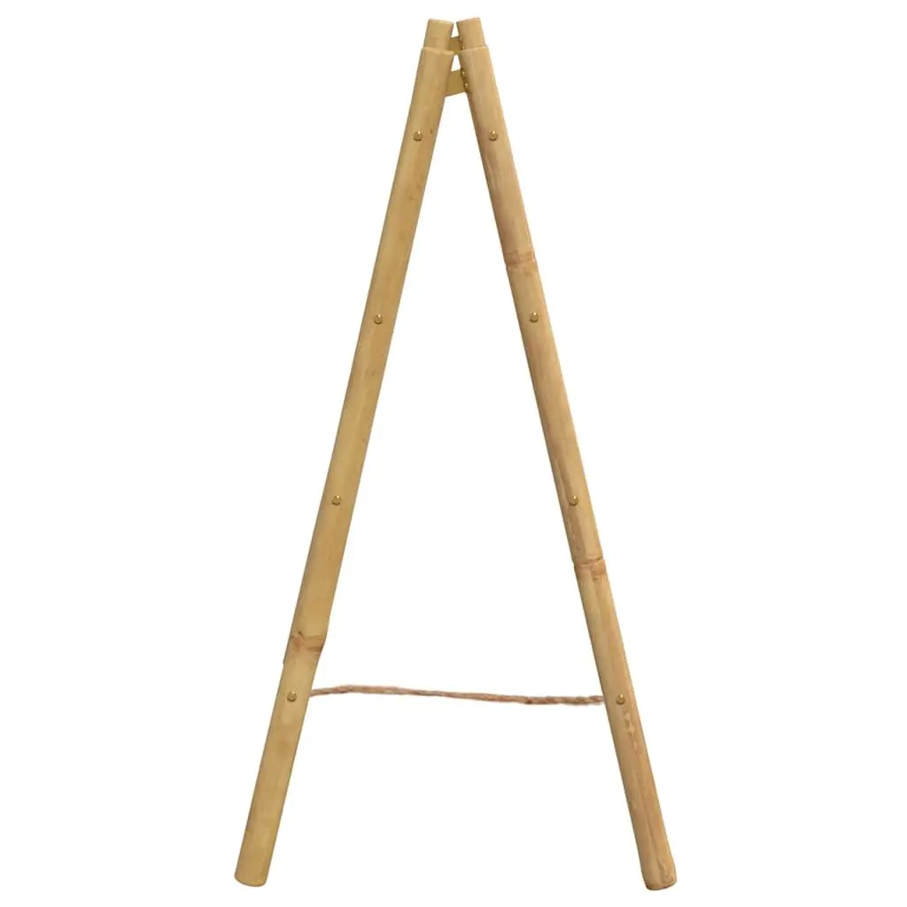 Double Towel Ladder Bamboo 4 Rungs Bathroom Storage Rack