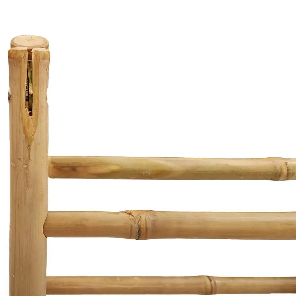 Double Towel Ladder Bamboo 4 Rungs Bathroom Storage Rack