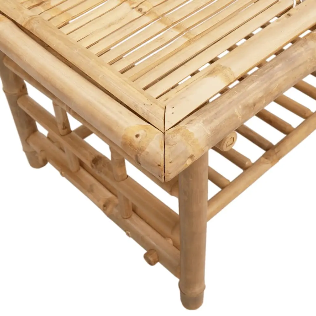 Bamboo Coffee Table 70x45x36 cm Brown Accent Side Table Living Room Storage