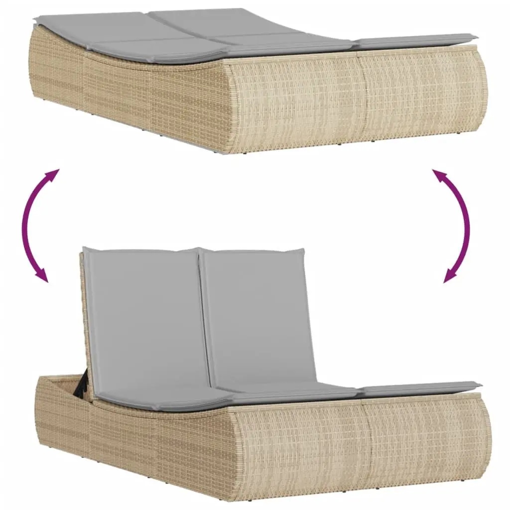 Double Sun Lounger for Outdoor Leisure