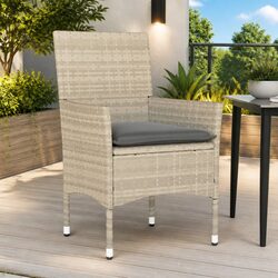 Friendly Grey Outdoor Garden Chairs with Cushions