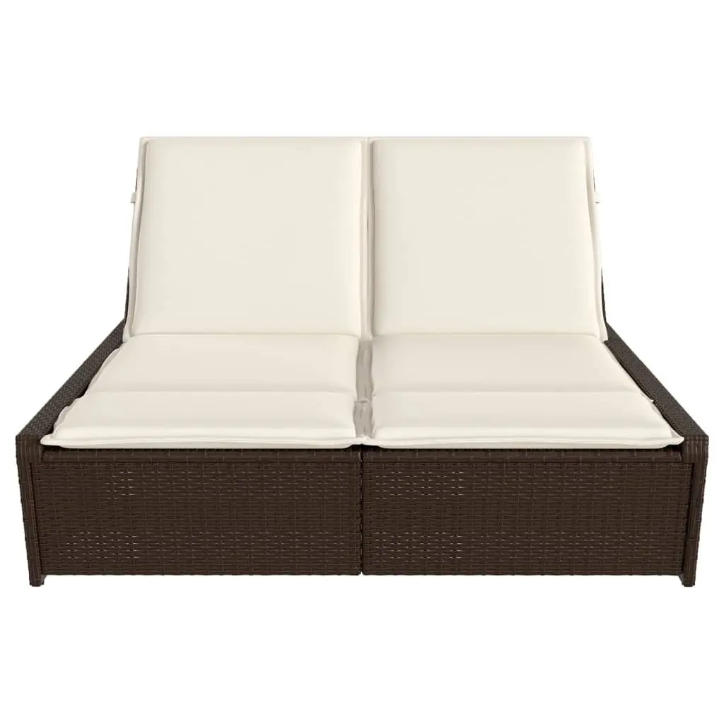 Double Sun Lounger with Cushions