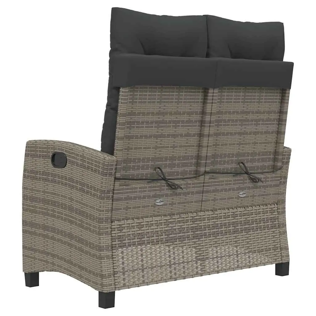 Reclining Garden Bench with Cushions
