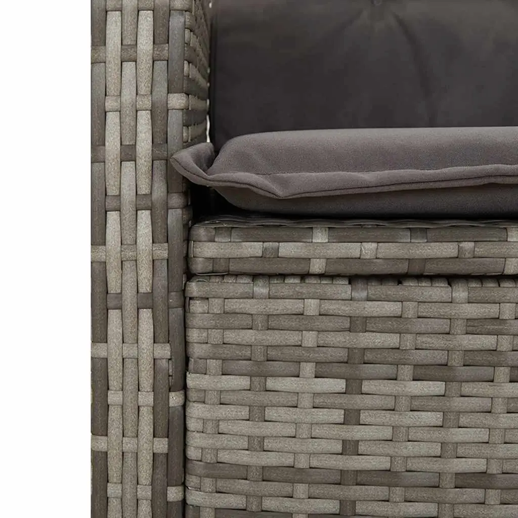 Reclining Garden Bench with Cushions